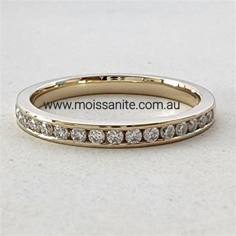 Wedding Ring Channel Set Moissanite | Moissanite Gemstones International