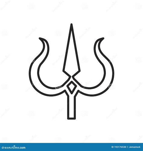 Shaivism Icon In Different Style Vector Illustration. Two Colored And Black Shaivism Vector ...