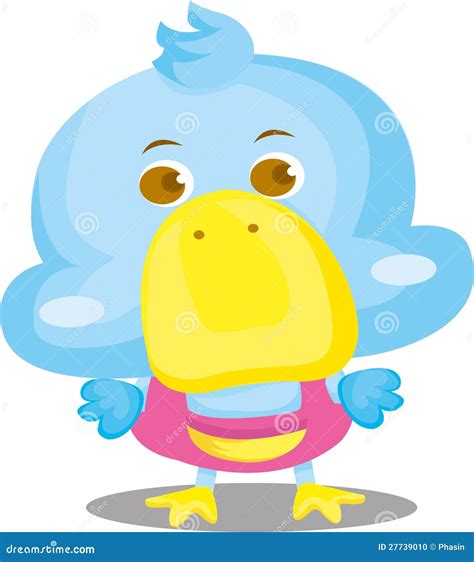 Blue Duck Cartoon Character Stock Photo - Image of cartoon, cute: 27739010