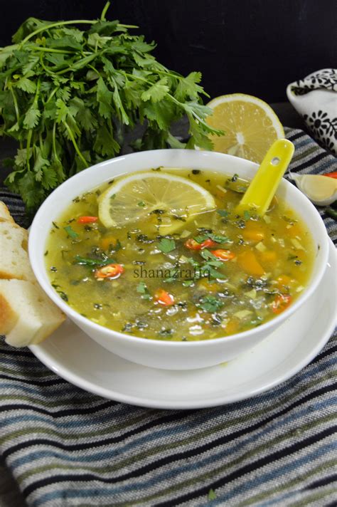 Lemon and Coriander Soup - Shanaz Rafiq Recipes