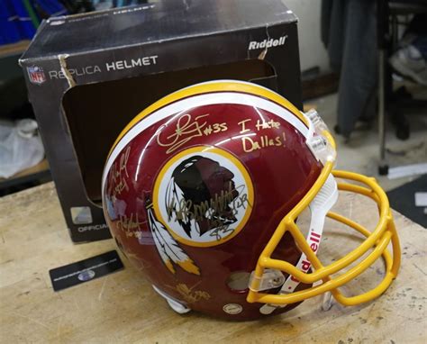 Cash USA Pawnshop. WASHINGTON REDSKINS SIGNED TEAM REPLICA NFL HELMET ...