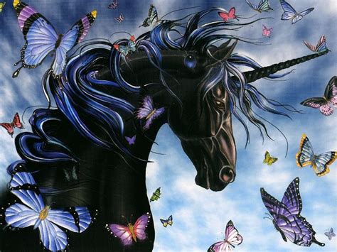 Black Unicorn | *Fantasy Art : Creatures * | Pinterest