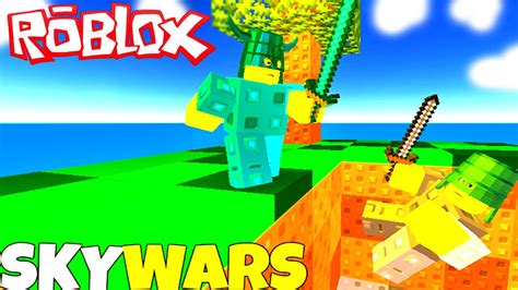 ROBLOX SKYWARS! - Minecraft Skywars Minigame In Roblox (Roblox Gameplay) - YouTube