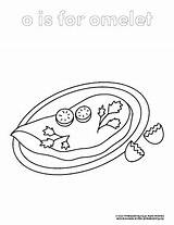 Omelet Coloring Page  PrimaryLearningorg sketch template