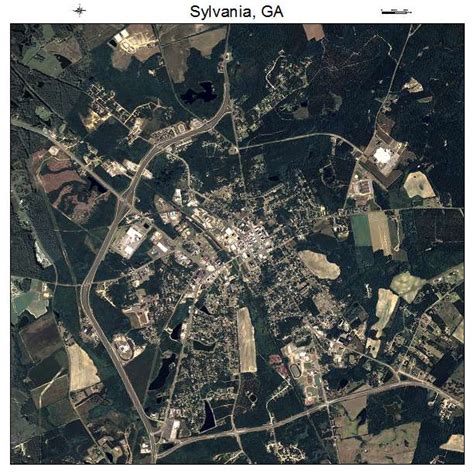 Aerial Photography Map of Sylvania, GA Georgia