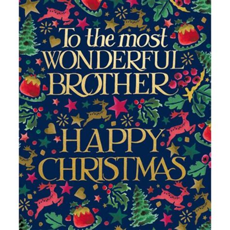 Woodmansterne Wonderful Brother Christmas Card