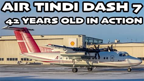 42 YEAR OLD QUAD DASH 7! Air Tindi De Havilland Canada Dash 7 action in Edmonton (YEG / CYEG ...