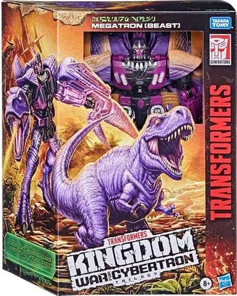 Transformers Generations Kingdom War for Cybertron Trilogy Megatron Leader Action Figure T-Rex ...