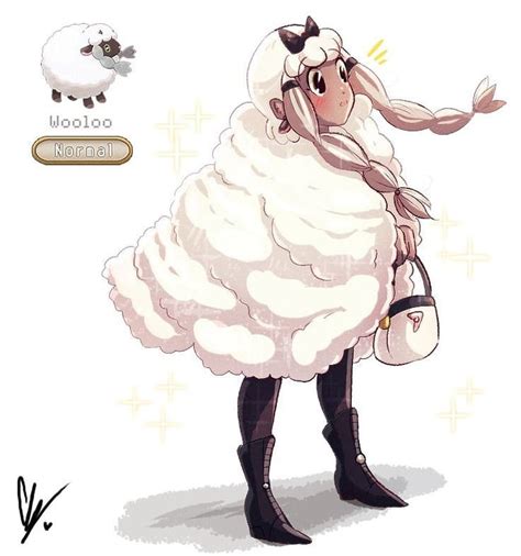 endifi ️ on Instagram: “ 🐑 Wooloo 🐑 . . . Here's a little quickie of a Wooloo gijinka. I swear ...