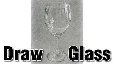 how to draw glass in pencil drawing - YouTube