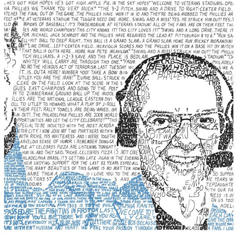 Harry Kalas Greatest Calls & Hall of Fame Speech Print by Philly Word - Shibe Vintage Sports