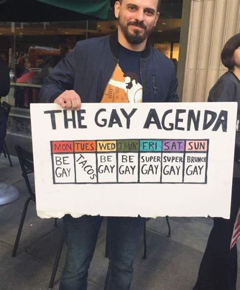 The Gay Agenda | Bisexualidad, Cartelitos graciosos, Gracioso