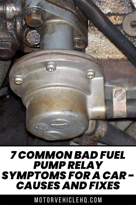 7 Common Bad Fuel Pump Relay Symptoms for a Car - Causes and Fixes - Motor Vehicle HQ