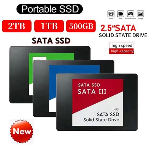 New SSD Sata 2TB Hard Drive Disk Sata3 2.5 Inch 1TB 500GB High Speed ...