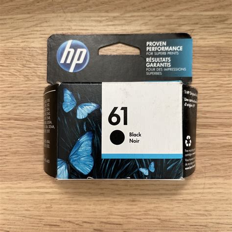 HP 61 ink cartridge Black - Factory Sealed - FAST FREE SHIPPING! EX-10 ...