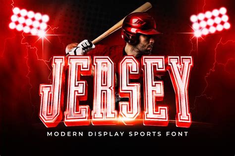 Jersey Modern Display Sport Font - Font Kong