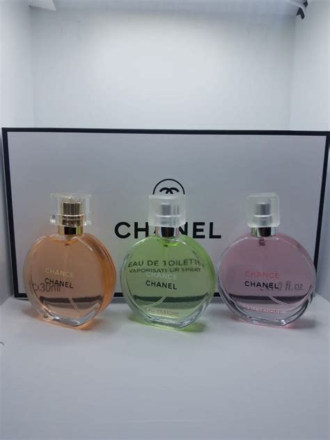 Perfume Chanel Chance miniature set 3 in 1, Beauty & Personal Care ...