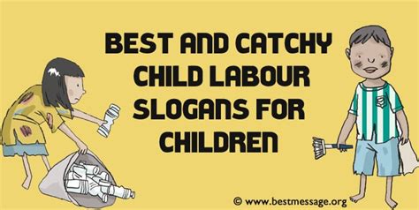 51+ Best Child Labour Slogans and Taglines for Children