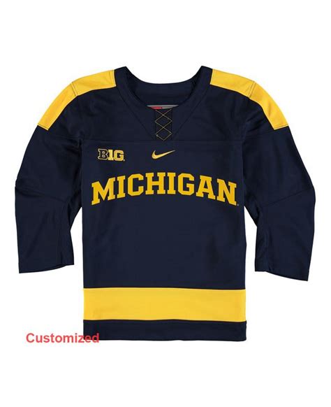 Custom Michigan Wolverines Hockey Jerseys,Customized Michigan ...