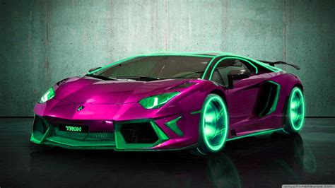 Pink Lamborghini Wallpaper 4K