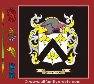 Frost family crest and meaning of the coat of arms for the surname Frost, Frost name origin