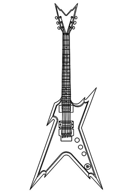 Guitar Coloring Pages - 25 Colorful Designs for Kids