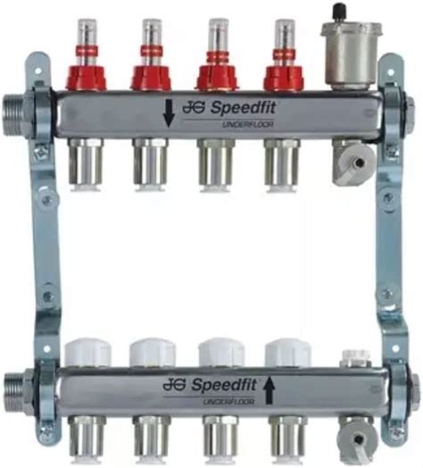 John Guest Speedfit Underfloor Heating Man4/3 Manifold - 4 Zone – Tradehutdirect