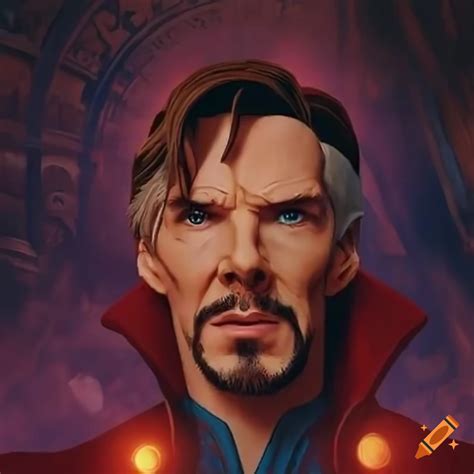 Doctor strange opening a portal in the sanctum sanctorum