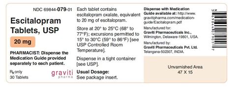 Escitalopram Tablets: Package Insert - Drugs.com