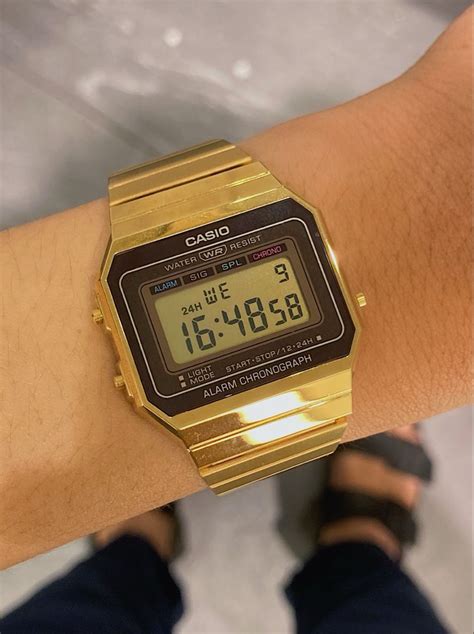 Casio A700 Gold | Casio watch, Casio, Watches