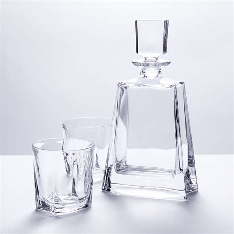 Crystal Clear Contemporary Whiskey Decanter + Glasses // Set of 7 ...