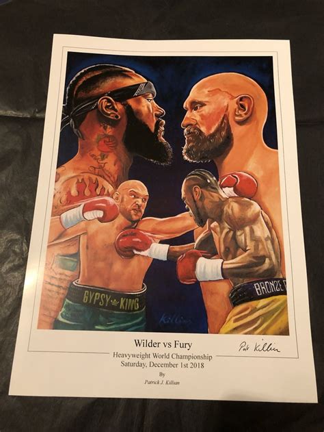 Wilder v Fury | Tyson fury, Art, Fury