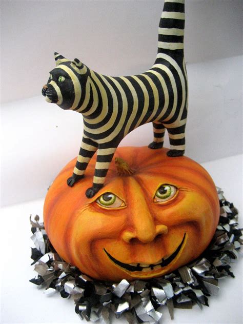 Whimsical halloween, Halloween crafts decorations, Halloween folk art