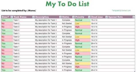 List template - Find your one now: to-do list template with simple pattern