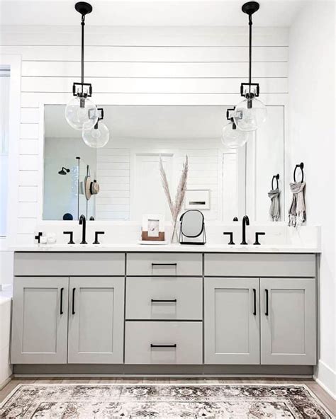 Black Bathroom Pendant Lights Over Vanity - Soul & Lane