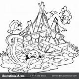 Shipwreck Coloring Pages sketch template