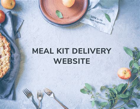 Meal Kit Delivery Website | Behance