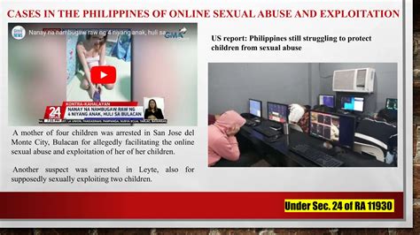 Anti-Online Sexual Abuse or Exploitation of Children (OSAEC) and Anti ...