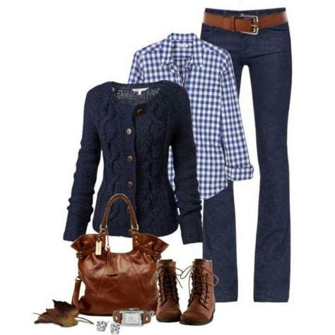 23 Blue and brown outfits ideas | outfits, autumn fashion, cute outfits