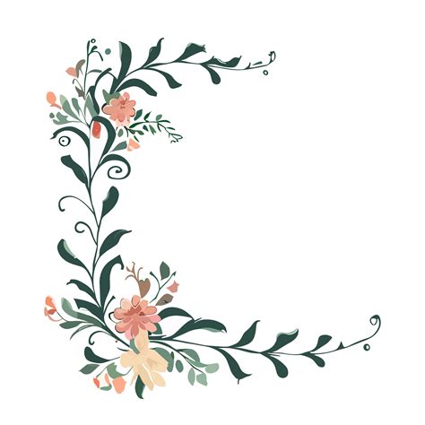 Floral border clipart transparent background 24029778 PNG