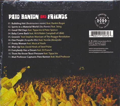 Pato Banton - Pato Banton & Friends (With Sting, UB40, Musical Youth, Mad Professor, Etc.)