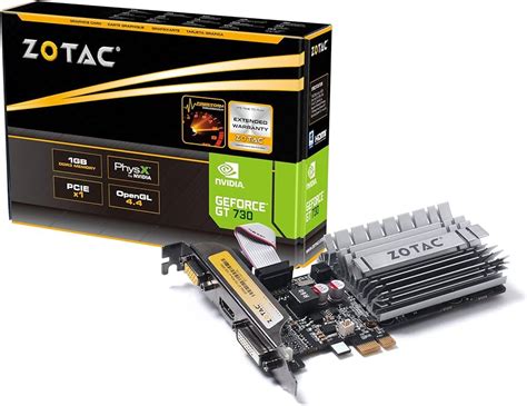 スロットフ ZOTAC GeForce GT 730 1GB V/H/D グラフィックスボード VD5786 ZTGT730-1GD301 ...