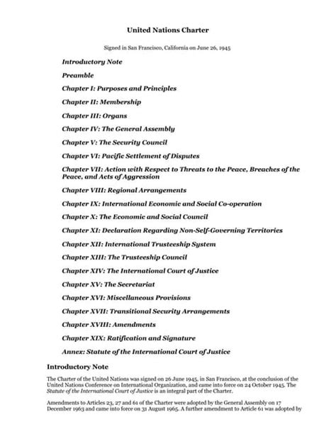 UN Charter | PDF