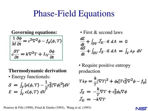 PPT - Phase-Field Methods Jeff McFadden NIST PowerPoint Presentation, free download - ID:1396737