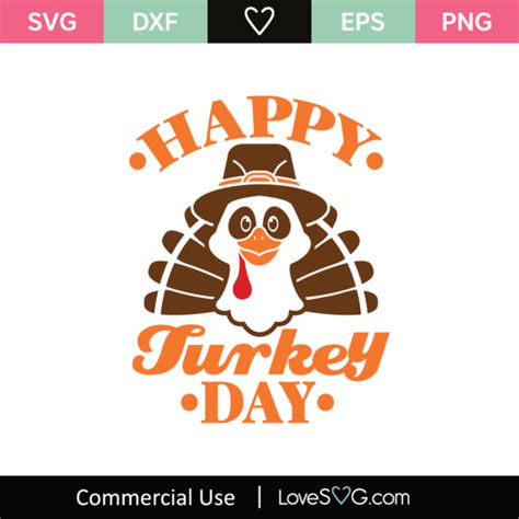 Happy Thanksgiving Turkey SVG Cut File - Lovesvg.com