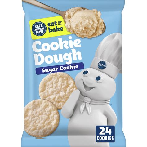 Pillsbury Ready To Bake Sugar Cookies, 24 Ct, 16 oz - Walmart.com - Walmart.com