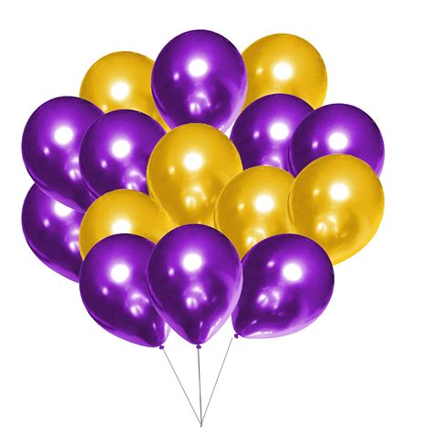 Buy 60Pcs Purple and Gold Balloons Set for 2022 Graduation Decoration Purple and Gold, Purple ...