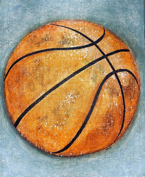 Basketball painting Painting by Rebekah Fogle