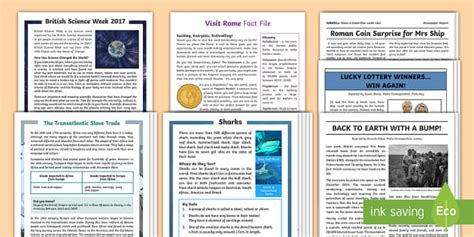 Non-Chronological Report Writing Comprehension Examples