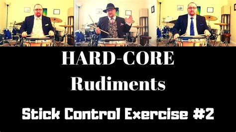 HARD-CORE Rudiments Class Excerpt: Stick Control Exercise #2 - YouTube